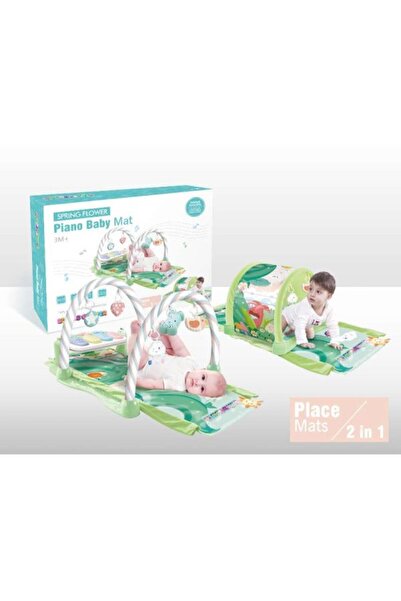 SPRİNG Salteluta de joaca cu pian Flower cu arcade duble