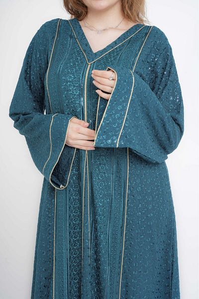 IKKXA Regal Spark Embroidered Jalabiya