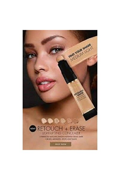 MILANI Retouch + Erase Concealer 05 Honey Mid – Full Coverage, Brightening, Long-Lasting, 7ml