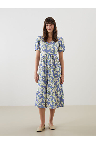 LC Waikiki Rochie florală cu decolteu în V Özmarka, sezon nou