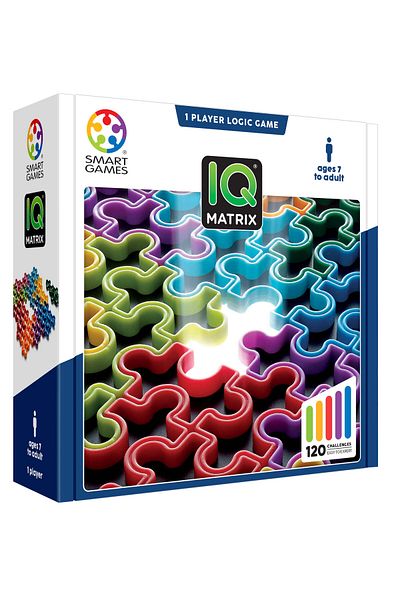 Smart Games - IQ Matrix, joc de logica cu 120 de provocari, 7+ ani, editie internationala
