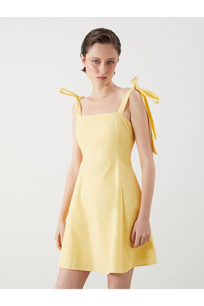 LC Waikiki Rochie mini cu guler pătrat Özmarka, sezon nou