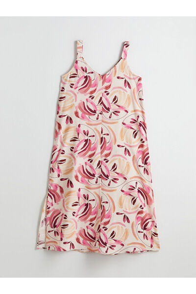 LC Waikiki New Season V-Neck Floral Dress - S5Np54Z8