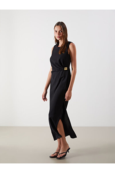 LC Waikiki Νέα σεζόν Crew Neck Ice Cream Crepe Φόρεμα - S5PR60Z8