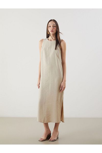 LC Waikiki Crew Neck Modal Blended Dress