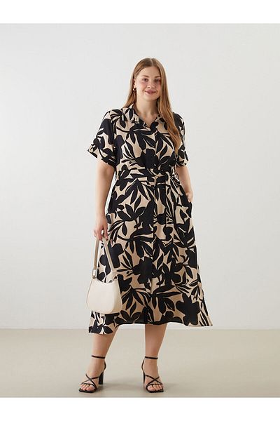 LC Waikiki Patterned Women's Shirt Dress