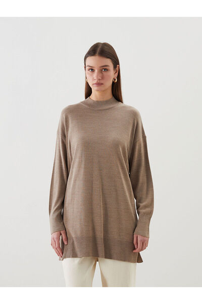LC Waikiki Stand Collar Women's Knitwear Tunic