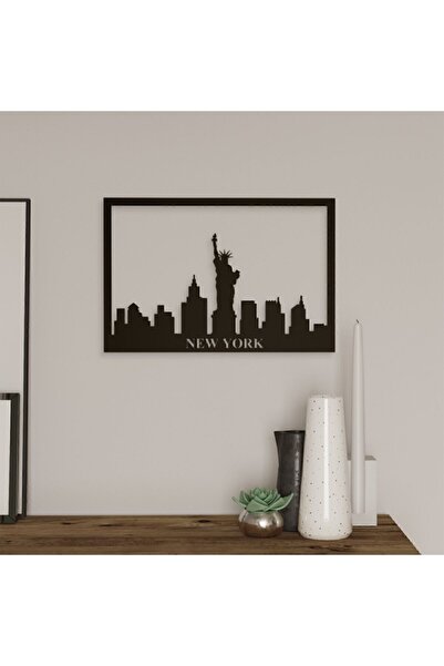 Yurupa Tilly Lazer Cnc Kesim Metal Duvar Tablo New York 30*45 TIL3-b