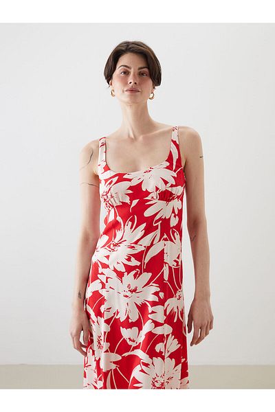 LC Waikiki Rochie florală cu decolteu în U
