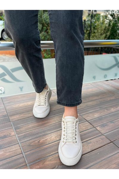YASEMİN Pantofi de damă Nut Gold Detaliat Pantofi sport casual și talpă ortopedică
