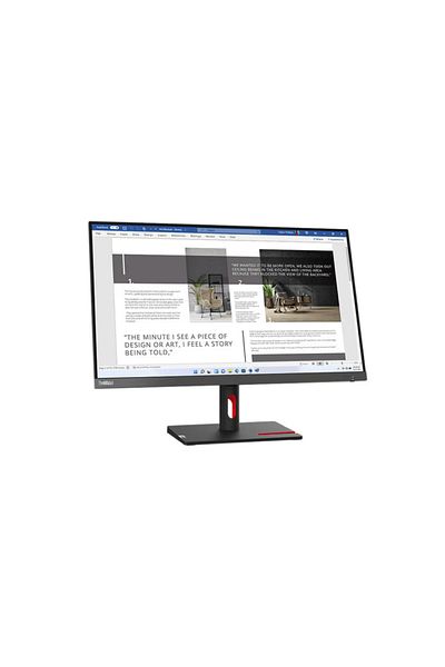 LENOVO ThinkVision S27i-30 27" FHD IPS Monitor, (63DFKAT4SD) 100Hz, 4ms , HDMI VGA, Black