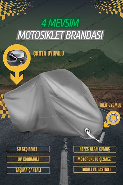 covernow Gray Modenas Gt135 Bag and Lock Compatible Motorcycle Tarpaper (4Seasons)