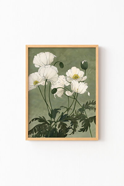 epiqart Bahar Çiçeği - Ahşap Desenli Çerçeve