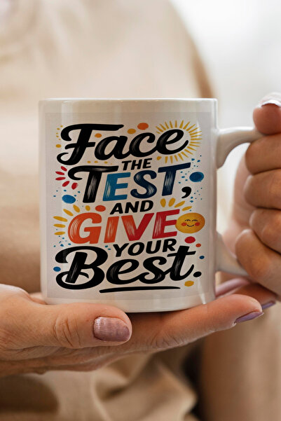 South Steel Face the Test New Year's Gift Printed Mug Cup