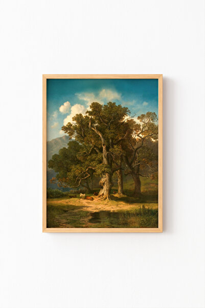 epiqart مناظر الغابة - إطار خشبي منقوش