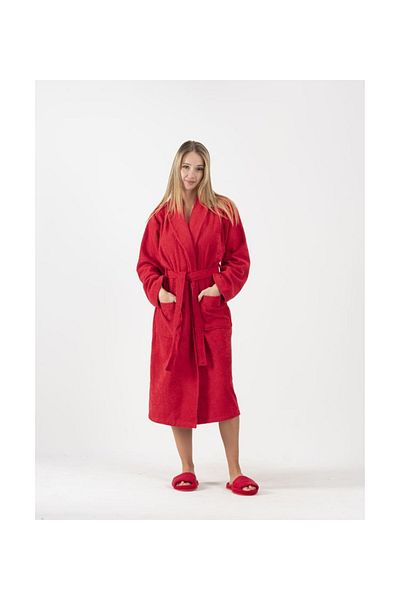 embays collection Halat de baie ondulat, halat de baie cu guler șal, halat de baie unisex 100% bumbac pentru femei/bărbați