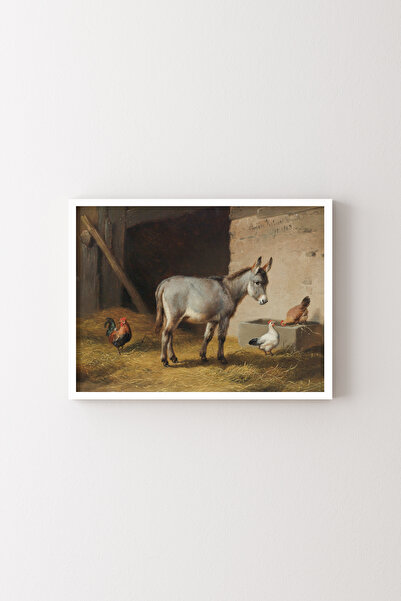 epiqart Village Barn - White Frame