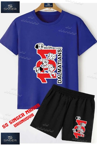 SS SİNSER Children's Unisex “Dalmacyali Dog Red“ Special Printed Crew Neck T-...