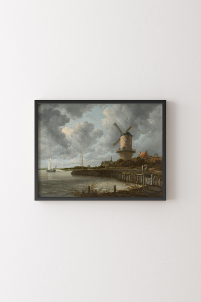 epiqart Moara de vânt - Cadru negru