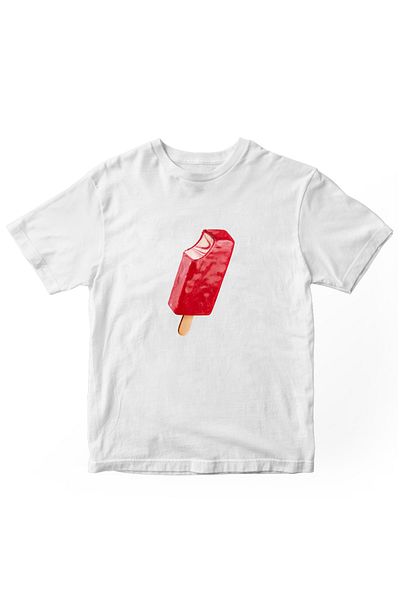 designedfy Ice Cream Printed Women's Tshirt White