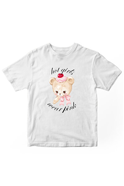 designedfy Hot Girls Printed Γυναικείο Tshirt Λευκό