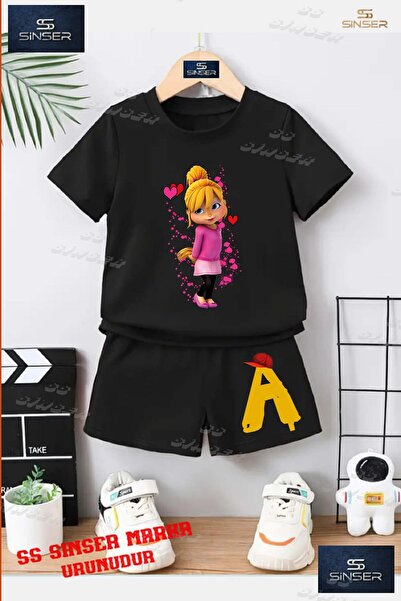 SS SİNSER Children's Unisex “Alvin Chipmunk Girl Single“ Special Printed Crew...