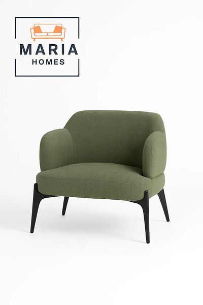 MARIA HOMES كرسي عصري باللون الأخضر الزيتوني
