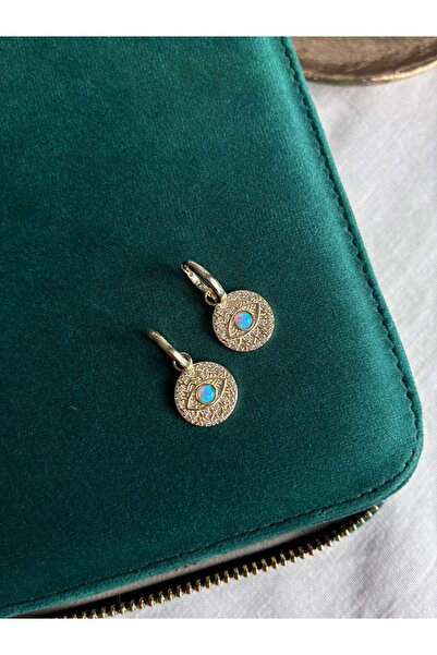 Miltonia 925s Opal Taşlı Göz Gümüş Küpe