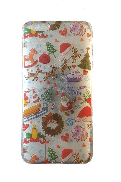 OEM Case compatible with iPhone 6 Plus, Transparent Silicone Case Christmas, Gifts