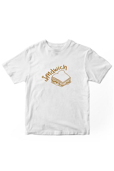 designedfy Sandwich Printed Unisex Tshirt White
