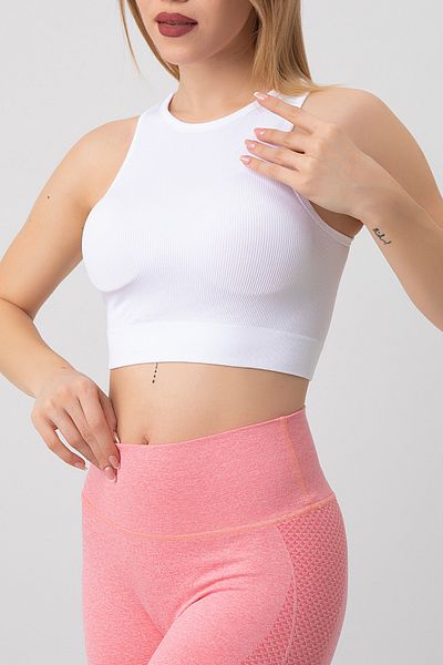 ZENCHES Seamless Ribbed Bustier