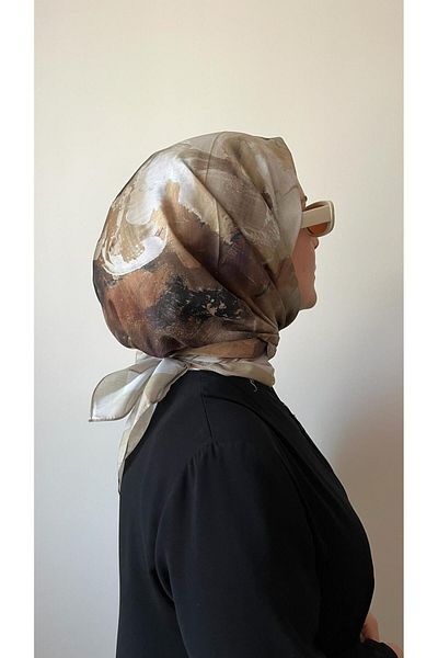 ESSLERA Floral Patterned Mink Soft Scarf