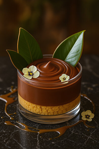 ZURİ DESİGN 3-Piece Round Glass Magnolia Presentation Bowl – Dessert, Breakfast, Appetizer and Snack Bowl