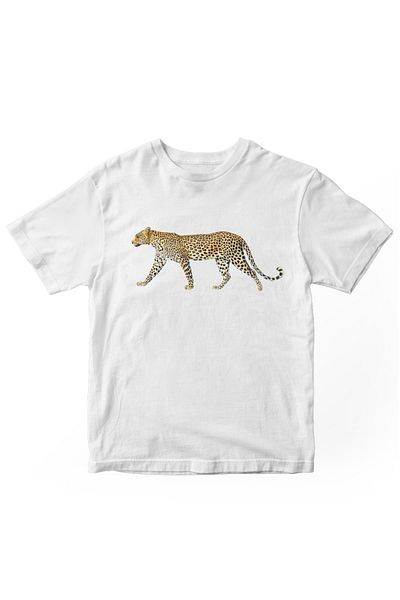 designedfy Leopard Printed Women's Tshirt White