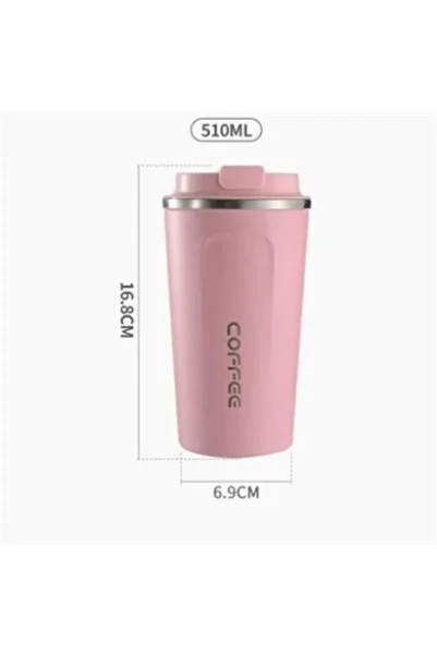 Coffee Marllow Mug Steel Thermos Coffee Cup Double Layer Leak Proof 510ml