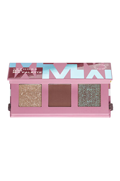 SEPHORA Mini Mix Palette - Mini Far Paleti, 3 Farklı Efektli Mini Göz Farı, Seyahat Boy