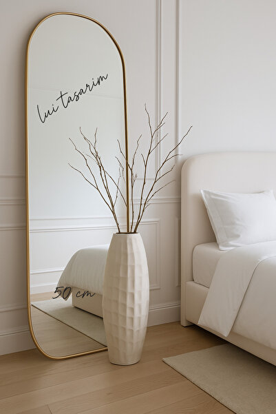 Lui Tasarım Βάζο Λευκό Χρώμα XXL Μέγεθος 50cm Κροκόδειλος Κεραμικό Μοντέρνο Κομψό Ψηλό Βάζο