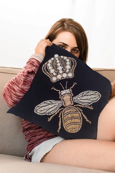 artwork Embroidered Patterned Arili Dolce & Gabbana Arili Pillow