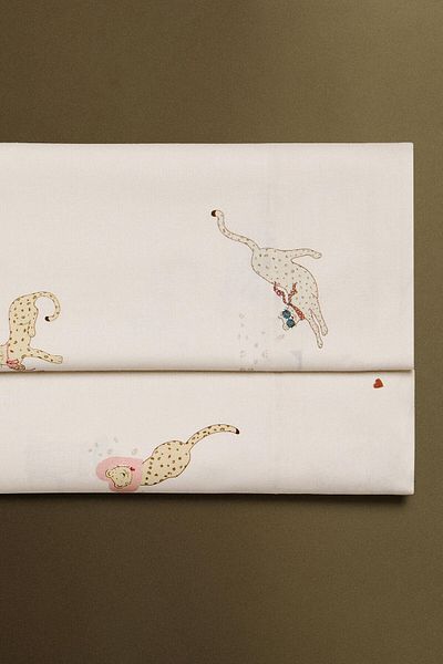 Taç Cheetah Patterned 100% Cotton Fabric 1 Piece Pillow Case 50X70 cm