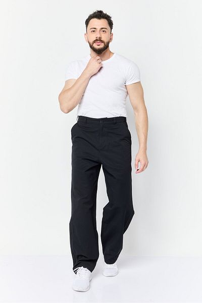 adidas Men Sportswear Fit Solid Outdoor Track Pants, Black