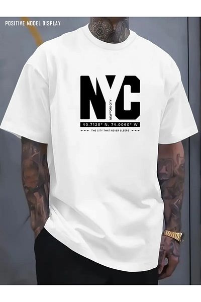 Bengi Clothing Premium Oversize Cut Short Sleeve Printed T-Shirt