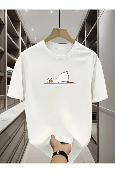 Jose Clothing تي شيرت مطبوع بأكمام قصيرة ومقاس كبير ممتاز