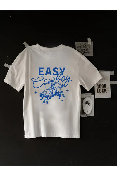 Jose Clothing تي شيرت مطبوع بأكمام قصيرة ومقاس كبير ممتاز