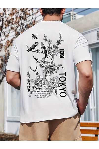 sole stories Premium Oversize Cut Short Sleeve Printed T-Shirt
