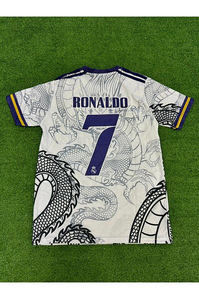 Lion Spor Tricou de fotbal Cristiano Ronaldo cu design Dragon R.Madrid Concept Special