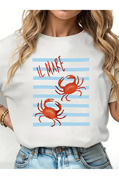 Jose Clothing تي شيرت مطبوع بأكمام قصيرة ومقاس كبير ممتاز