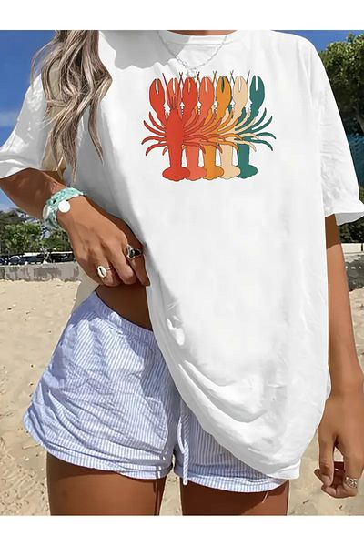 sole stories Premium Oversize Cut Short Sleeve Printed T-Shirt
