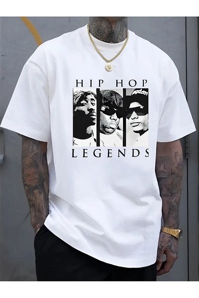 Bengi Clothing Premium Oversize Cut Short Sleeve Printed T-Shirt
