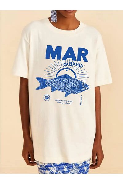 sole stories Premium Oversize Cut Short Sleeve Printed T-Shirt