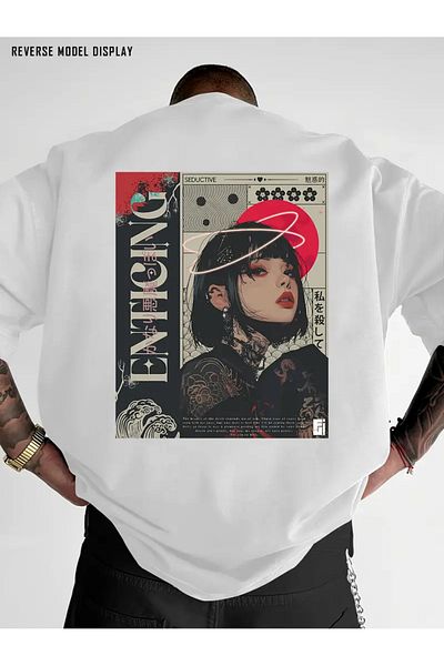 Bengi Clothing Premium Oversize Cut Short Sleeve Printed T-Shirt